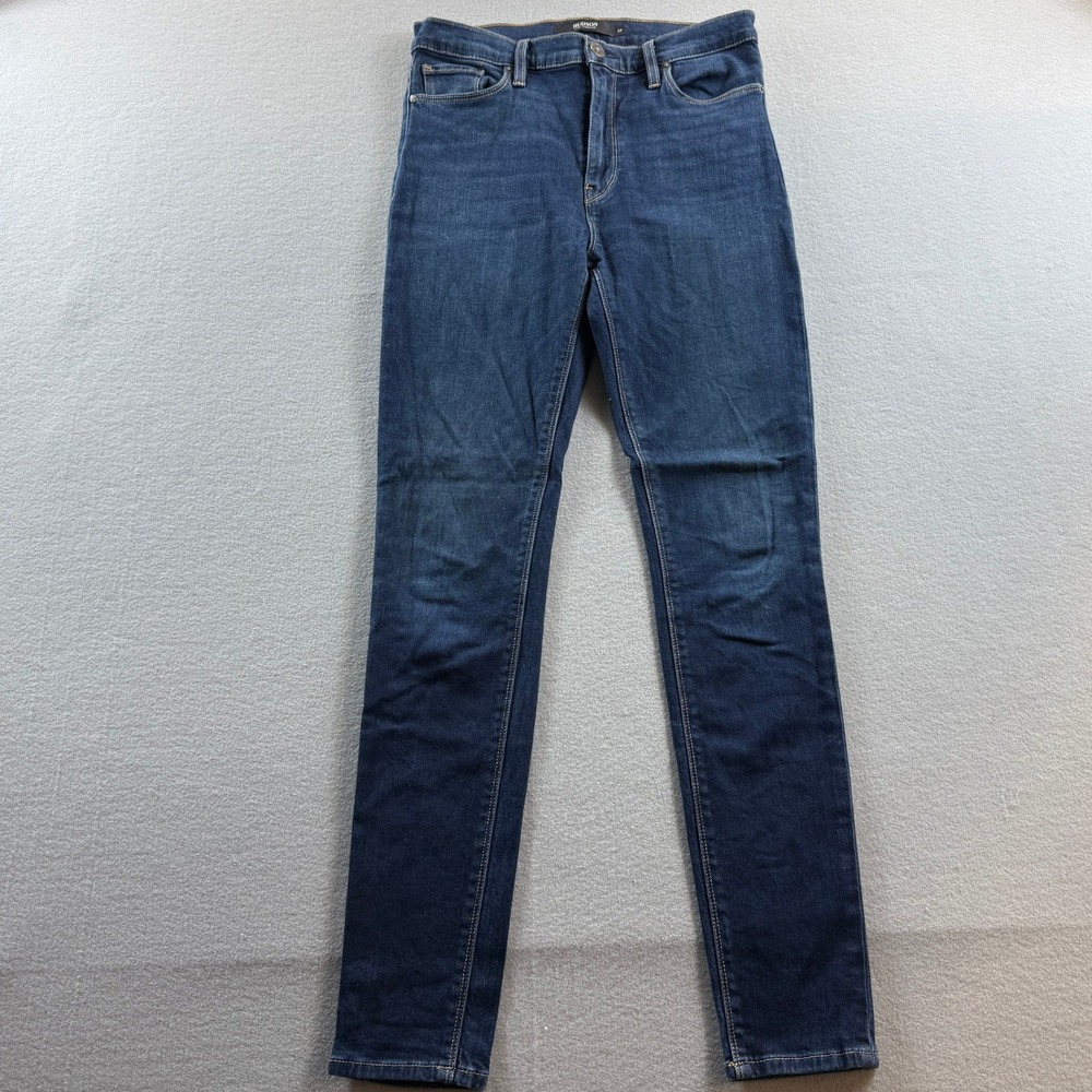 Hudson Barbara Super Skinny Womens Size 28 Dark Wash Denim High Rise Jeans 28x29
